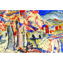 РЕПРОДУКЦИИ НА КАРТИНИ Гръцки пейзаж с дървета (1934)